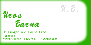 uros barna business card
